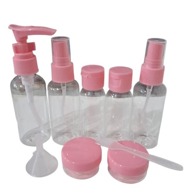 kit de frascos para viagem9 peças creme cosméticos pote higiene pessoal
