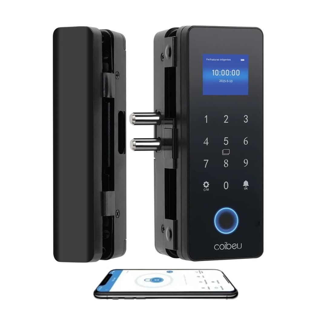 Fechadura Eletrônica Automática Senha e Desbloqueio Digital, Conexão com Smartphone, Campainha Integ