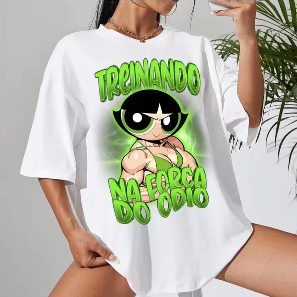 Camiseta Academia Plus Size  Blusa treino Feminina Força do Ódio Envio Rápido