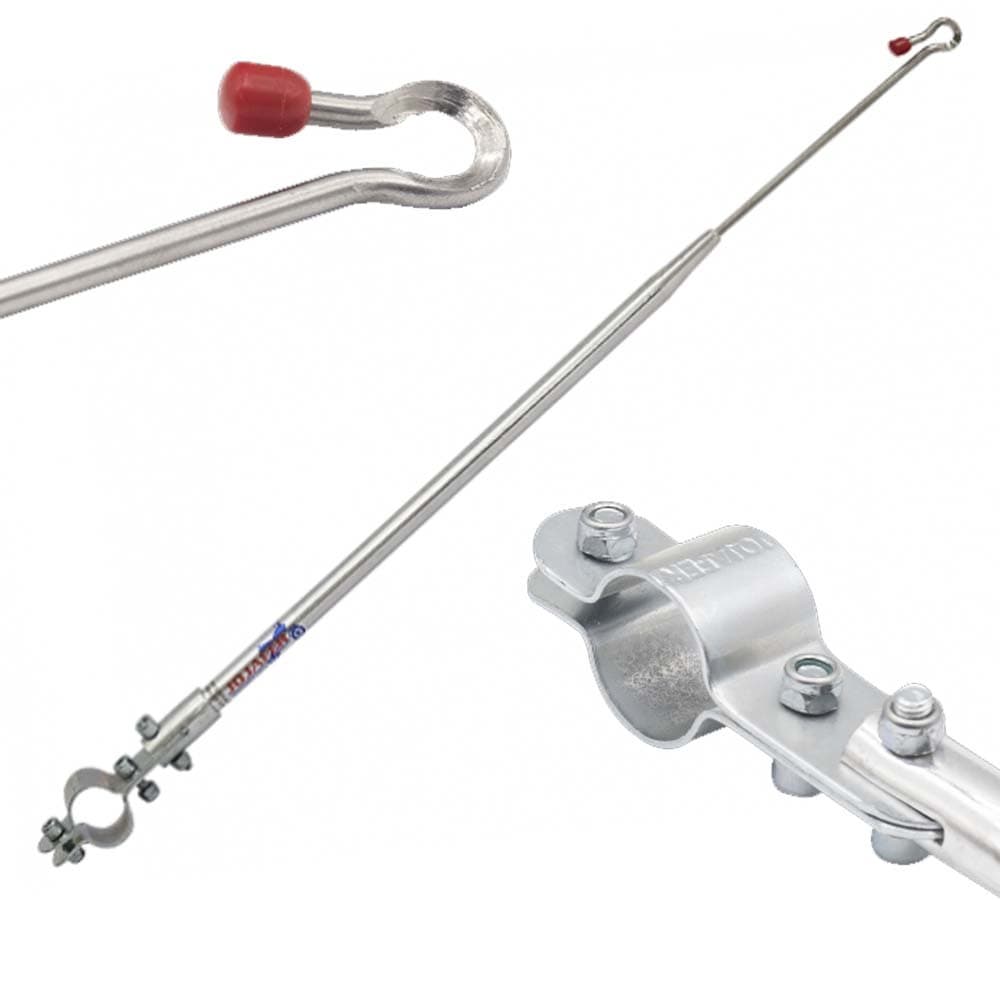 Antena Corta Pipa Moto Retrátil Guidao Aço Inox Prata M1/ M8