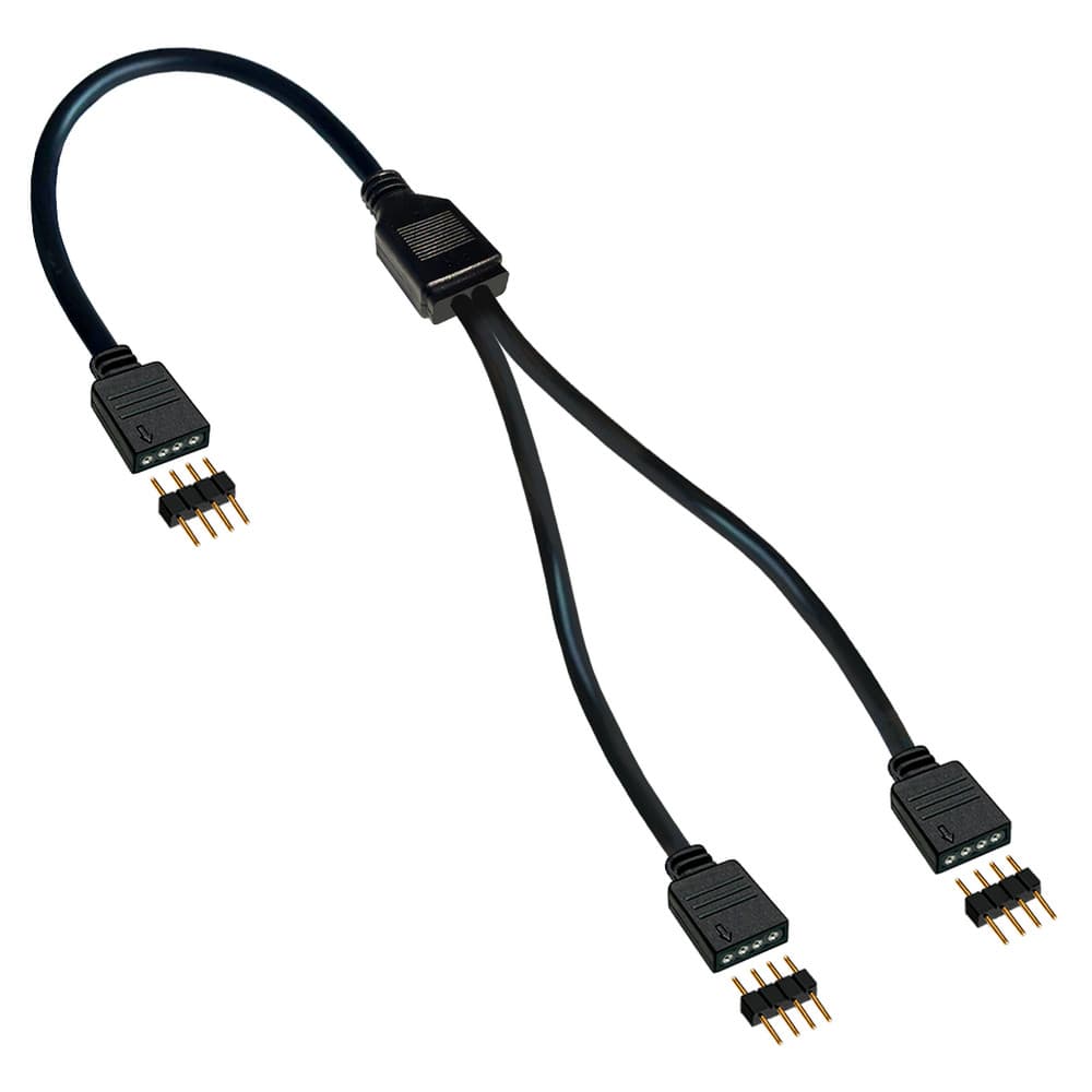 Cabo Y Divisor Para Fita Led E Iluminação Rgb 12V 4 Pinos Residencial - Splitter 2 Vias