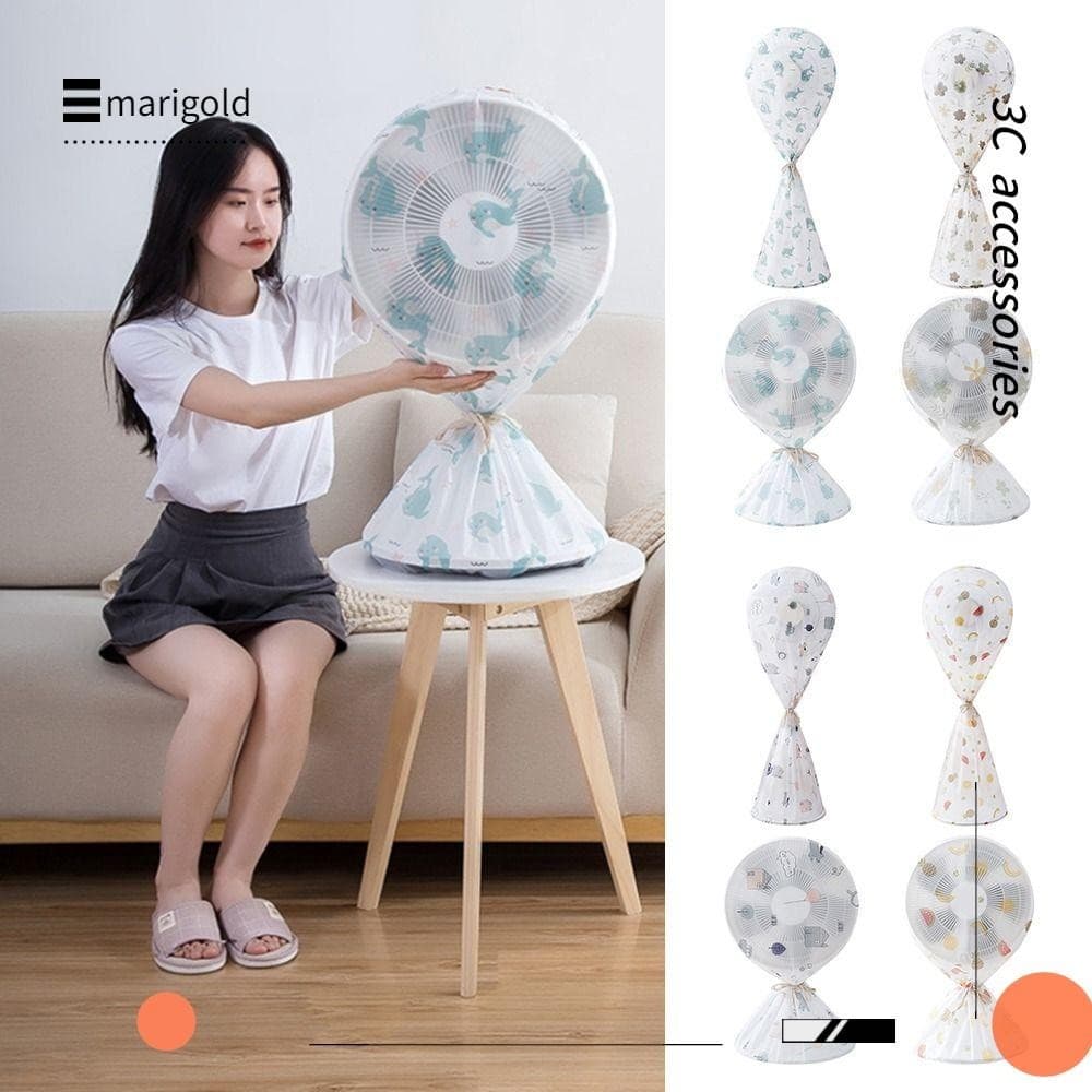 MARIGOLD Capa De Ventilador Elétrico , De Piso Lavável Universal Manga Doméstica À Prova D'água