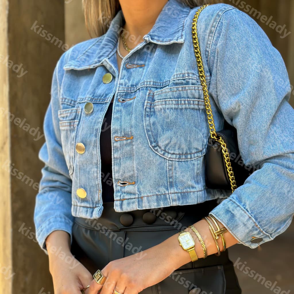 Janejeans 8037 jaqueta jeans feminina casaco blusa casaco bulsas feminina de frio manga longa 8037-2