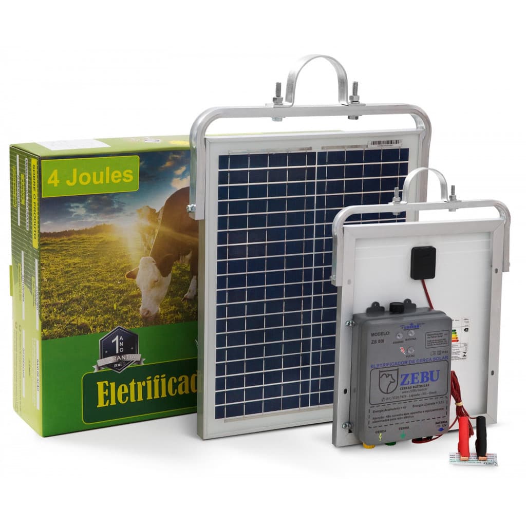 CERCA ELETRICA RURAL ELETRIFICADOR ENERGIA SOLAR ZEBU ZS80I