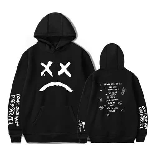 Moletom Blusa De Frio Inverno Lil Peep Cantor Rap Repper Cantor Music Inverno Tendência Moda 2024 Lançamento
