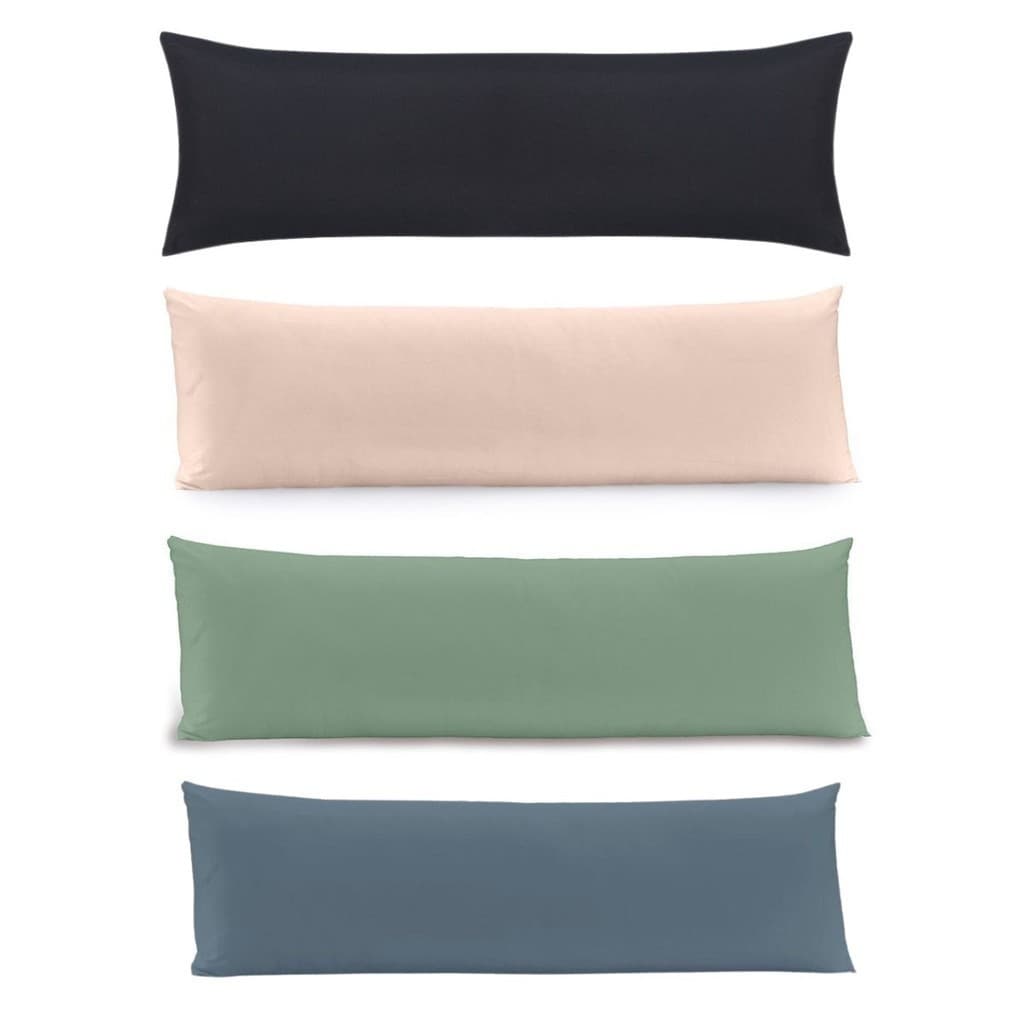 Kit 2 Fronhas Para Travesseiro de Corpo Body Pillow Toque Acetinado 40cm x 130cm Altenburg Cores