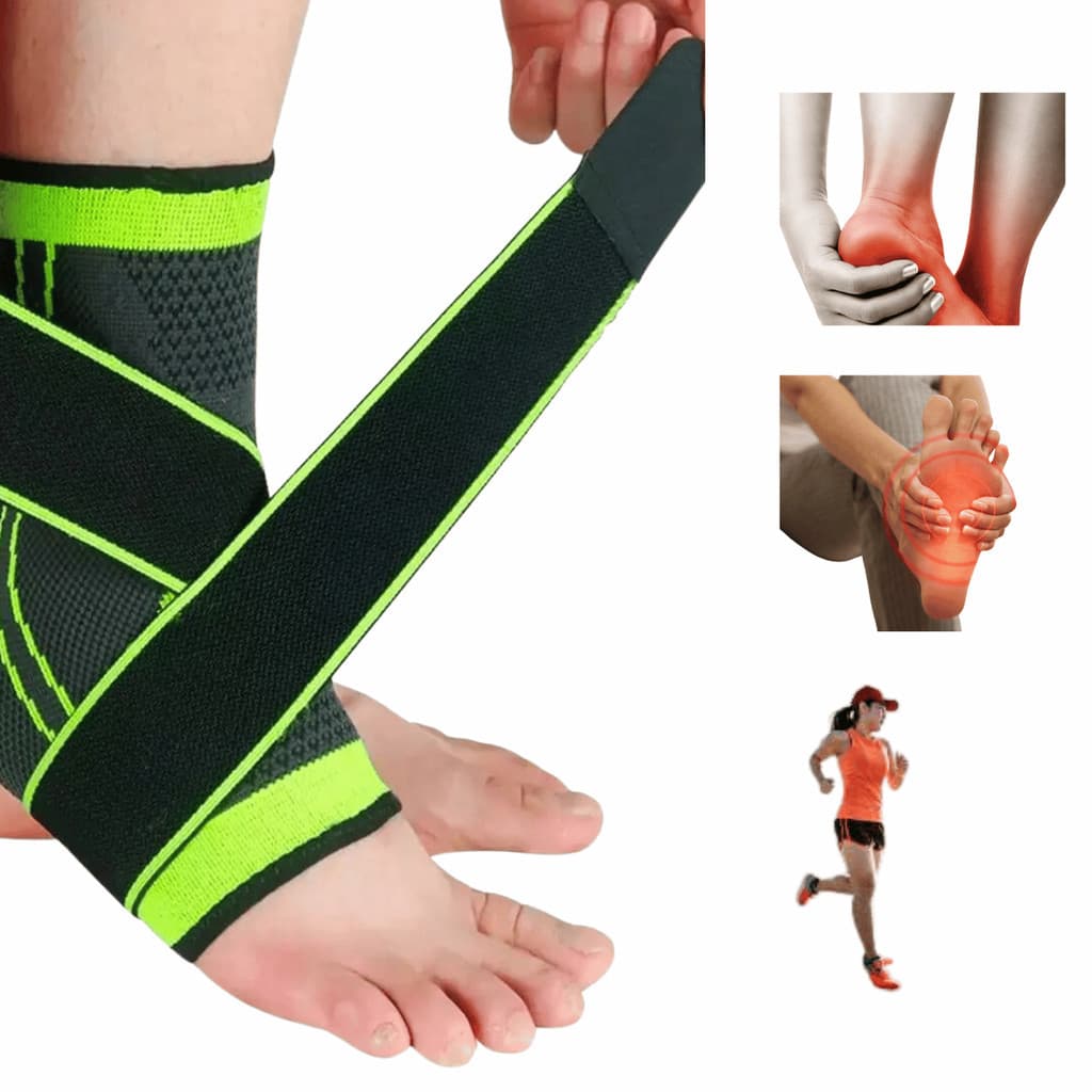 Tornozeleira de Compressão Ortopédica Estabilizadora Elastica Exercícios Fitness Esportes