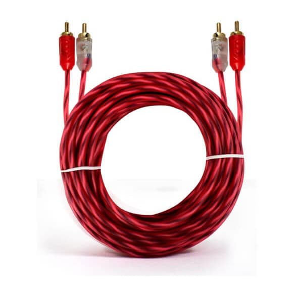 Cabo Rca 5 Metros E-tech Injetado 4mm Cristal Super Flexível