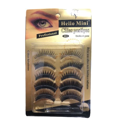 Cílios Postiços Hello Mini - 5 pares