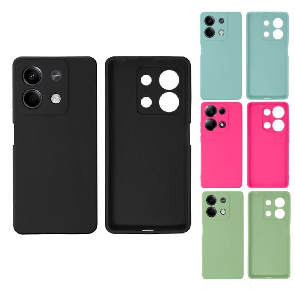 Capa Capinha compatível Redmi Note 13 de Silicone e Aveludada