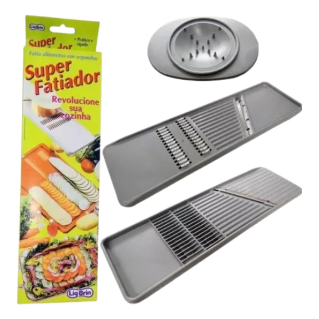 Super Fatiador De Legumes/frutas Lig Brin Prático Plastico
