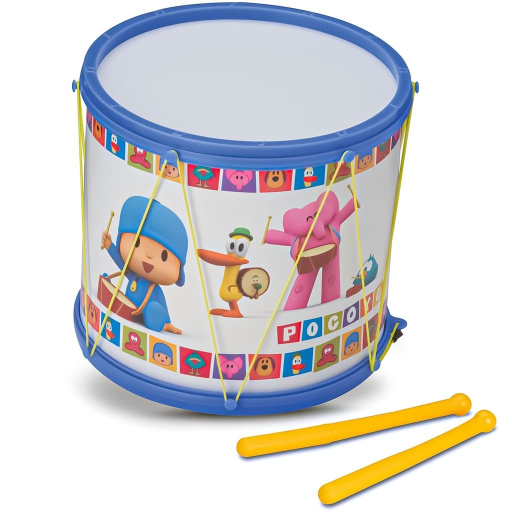 Tambor Pocoyo Instrumento Musical Infantil - Cardoso Toys