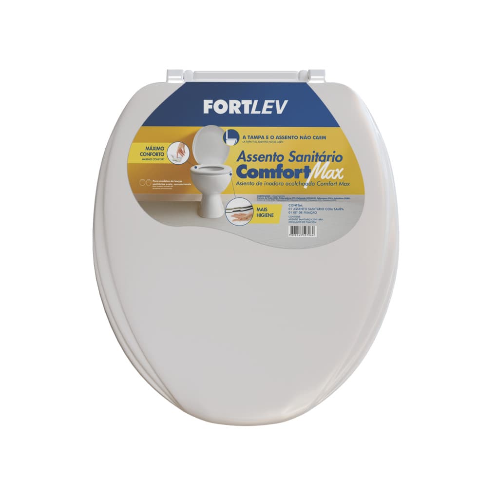 ASSENTO SANITARIO ALMOFADADO COMFORRT  O'MÁXIMO DE CONFORTO MAX  FORTLEV