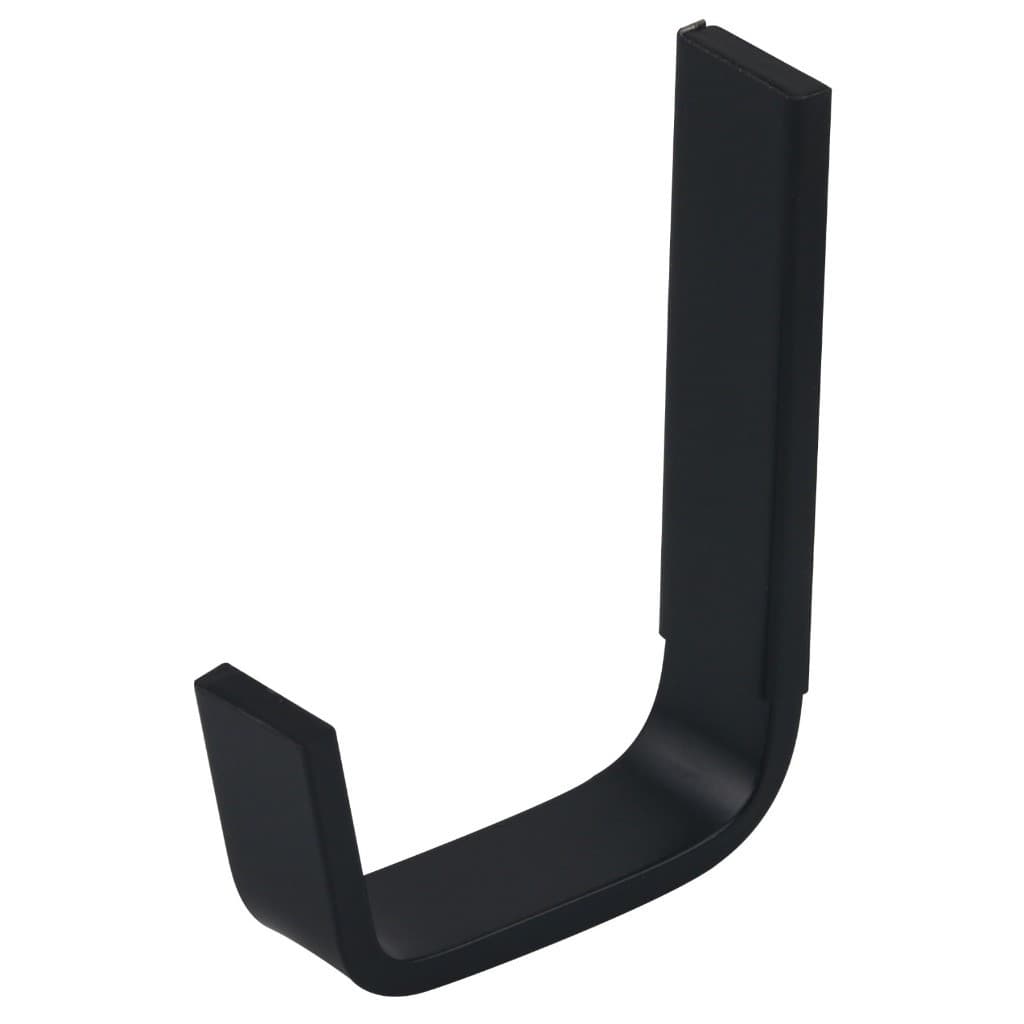 Cabide Para Banheiro Stander Quadrado De Parede Preto Fosco