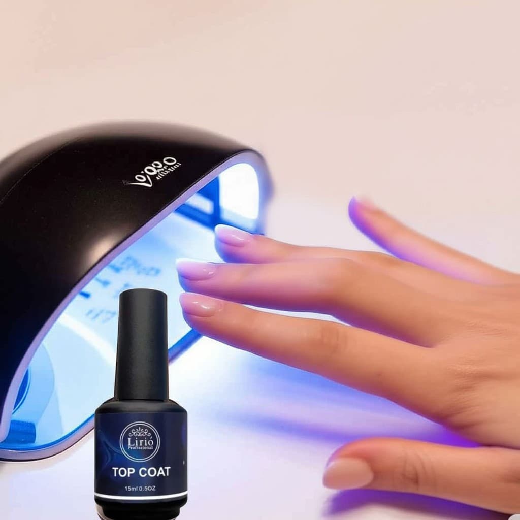Selante Top Coat Lirió Efeito Verniz Longa Duração Unhas Blindadas