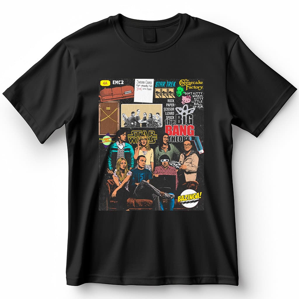 Camisa The Big Bang Theory Blusa Camiseta de Séries 100% Algodão