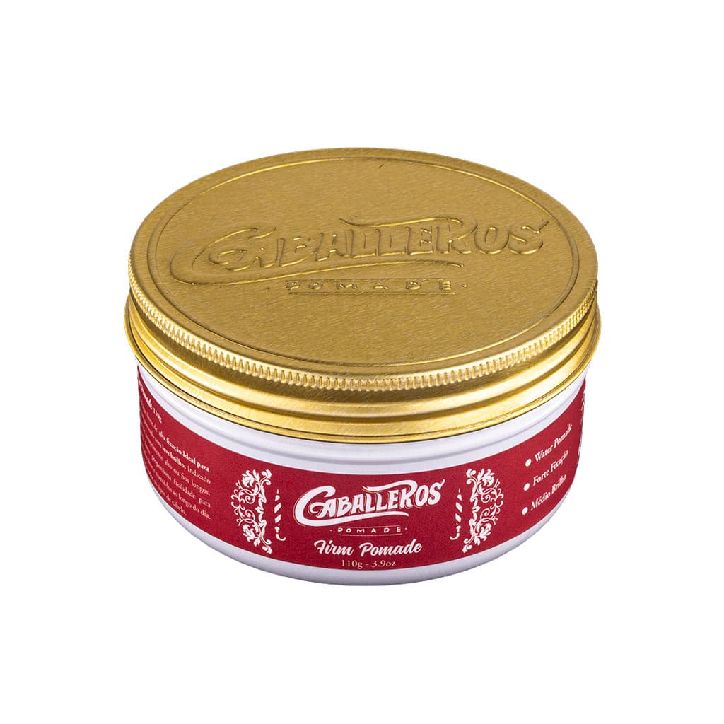Pomada Modeladora Caballeros Firm Pomade Fixação Forte Longa Duração 110g