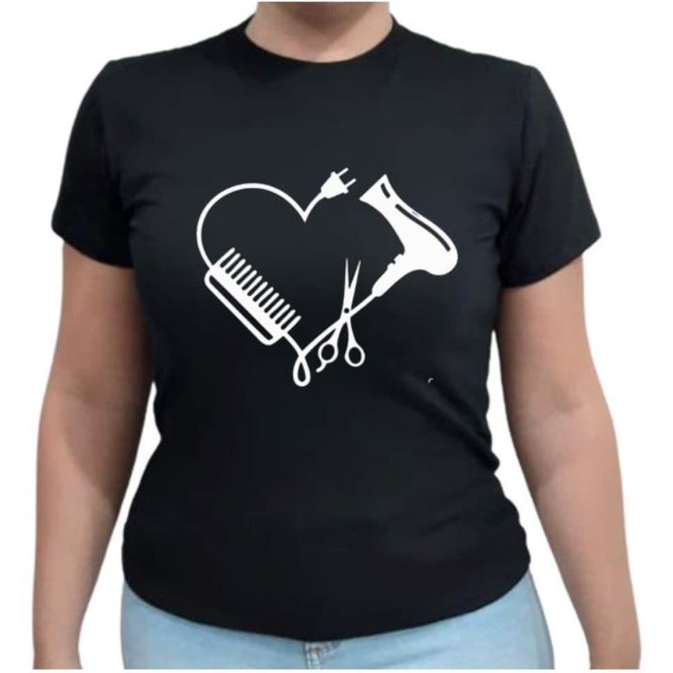 Camiseta Cabeleireira Secador Escova 12