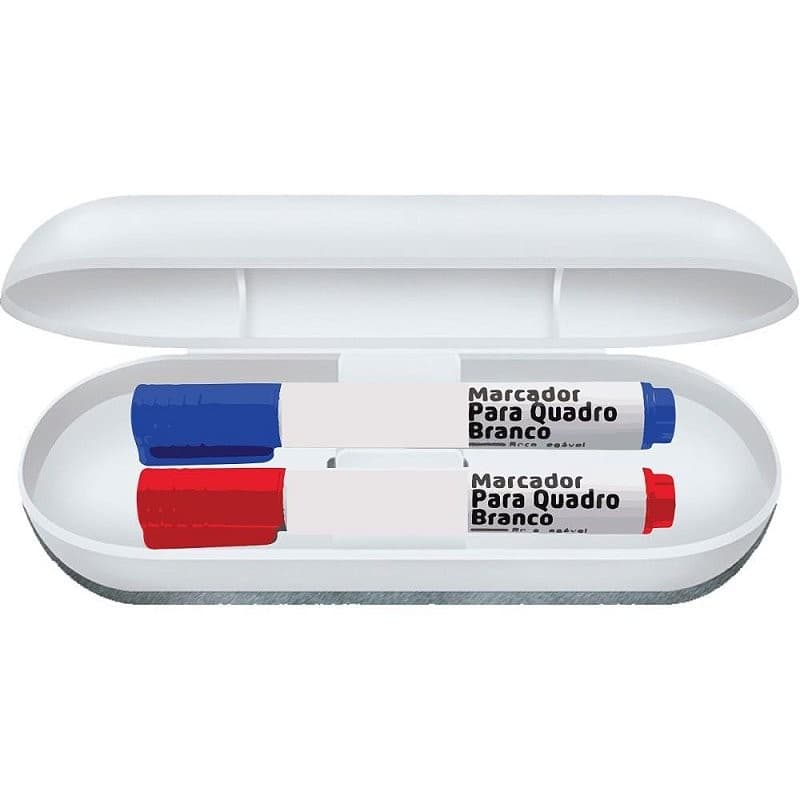 Apagador Quadro Branco com Estojo Branco Carbrink