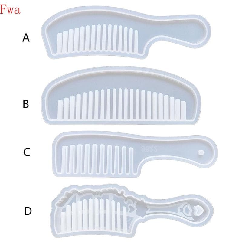 Fwa Pente Molde Polímero Silicone Artesanato Ferramenta