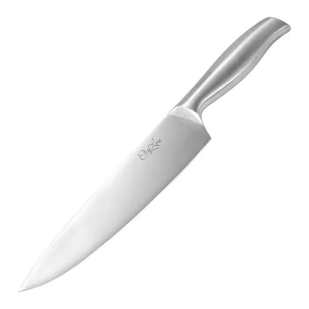 Faca Aço Inox Do Chef 8" Polegadas Com Cabo De Inox Temperado Faca Profissional Ultracorte Chef Line