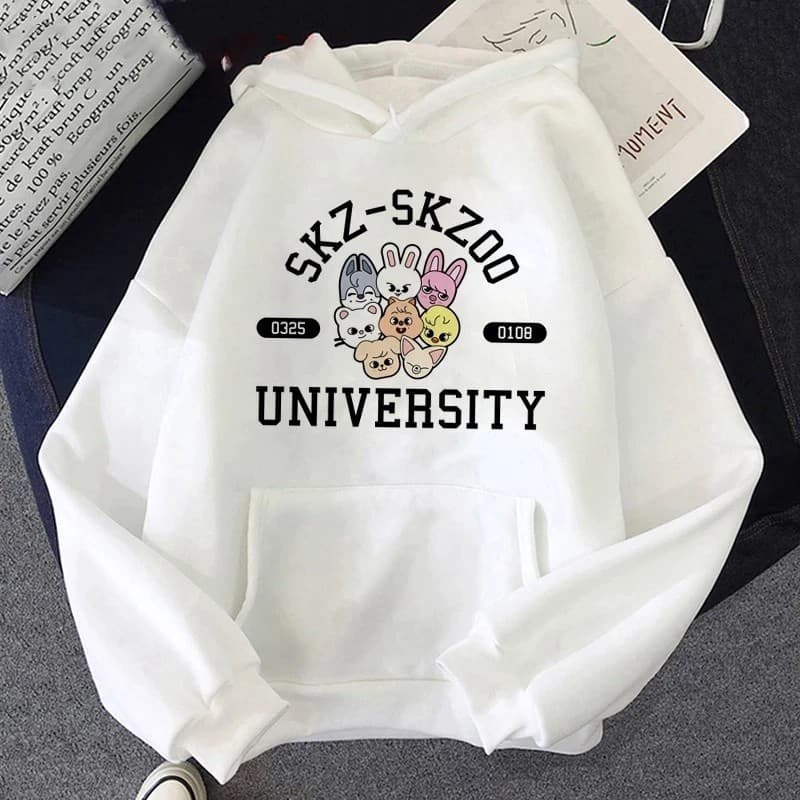Moletom Canguru Com Capuz Stray Kids Banda Kpop Skz Skzoo Aesthetic Y2k Unissex