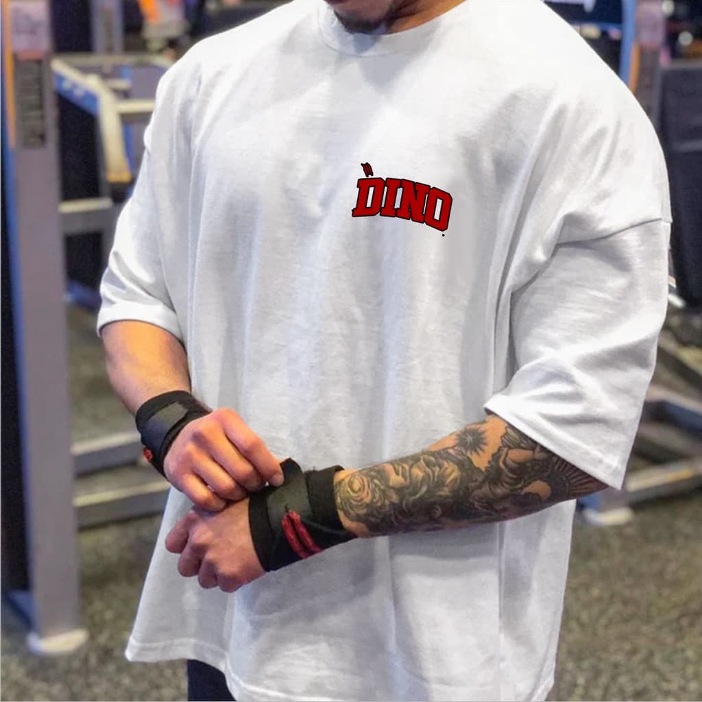 Camiseta Oversized Camisa Ramon Larga Streetwear Dino 100% Algodão Alta Qualidade