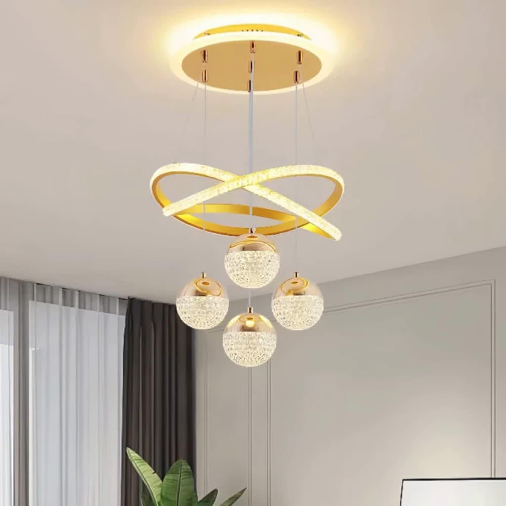3 Cores Em 1 lustre para sala Lustre Sala De Jantar Luz Novo Estilo Cozinha Simples E Moderno Quarto!!