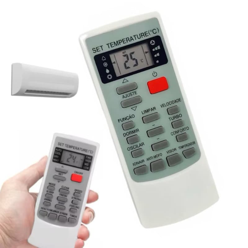 Controle Remoto Ar Condicionado Elgin Ecoplus Ykr-h002e Tg