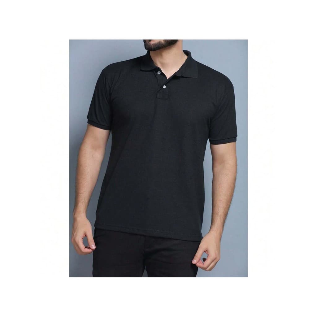 Camiseta Gola Polo oversized masculina streetwear algodão premium Masculino Liso Piquet Basico Casual Manga curta