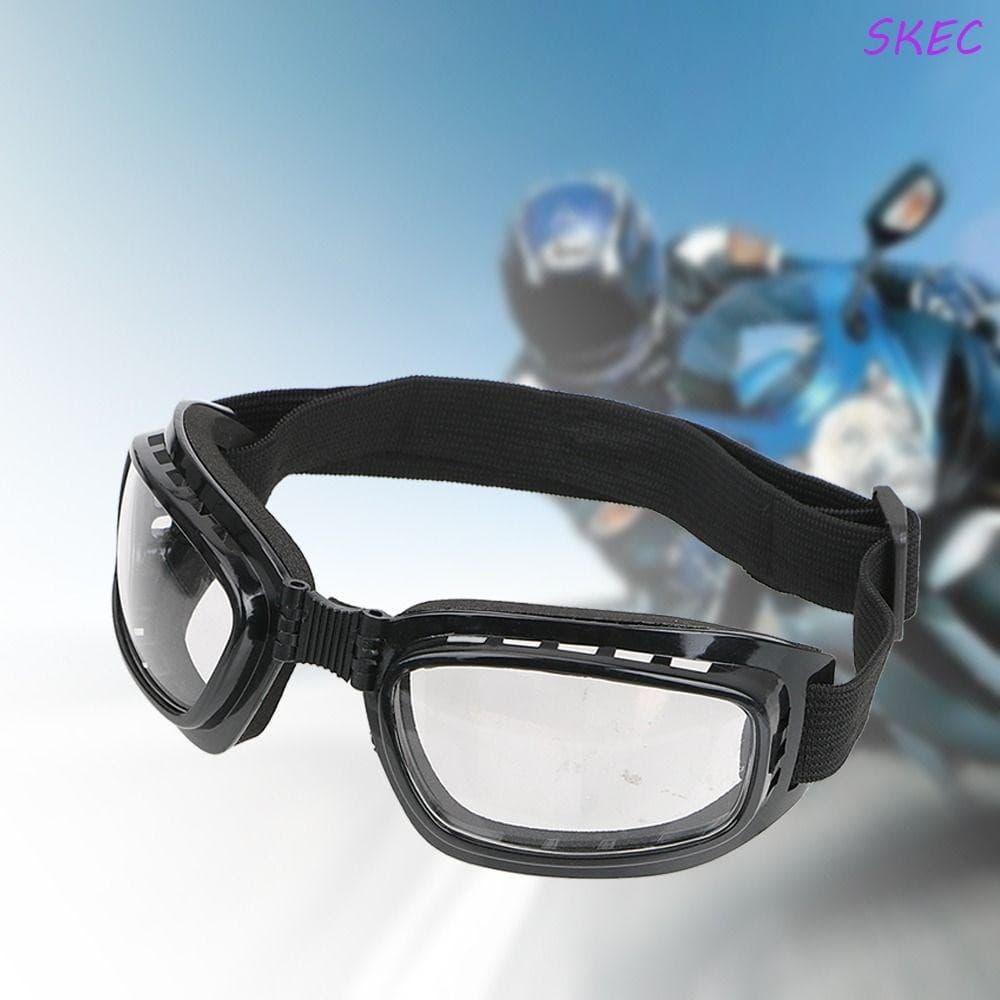 Óculos De Ciclismo SKEC , Snowboard Vintage À Prova De Poeira Anti-UV Ajustáveis Vento Para Motocicleta