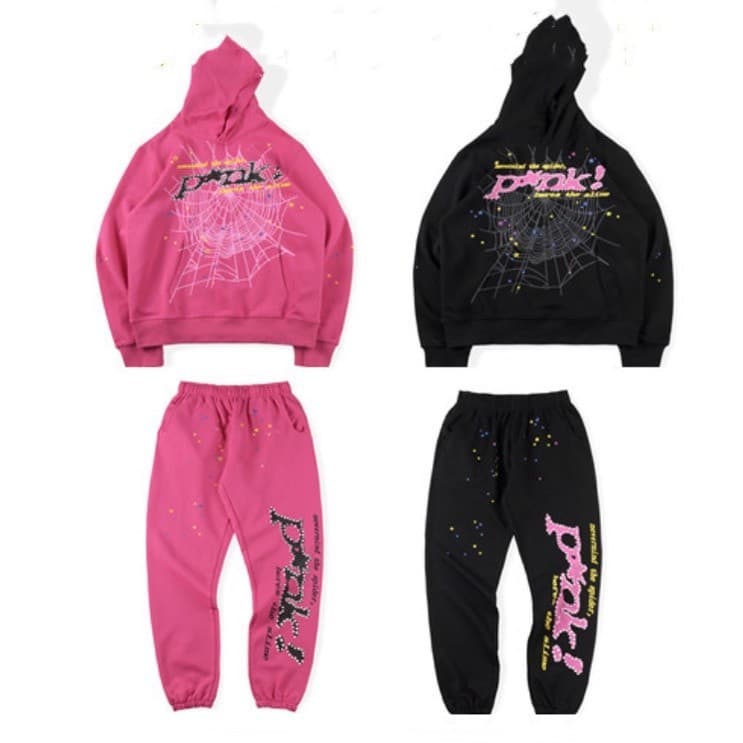 2023 Jovem Troca Rosa Sp5der YOUNH THUG Hoodie Homens Mulheres 1 : 1 Espuma De Alta Qualidade Impressão Gráfica De Teia