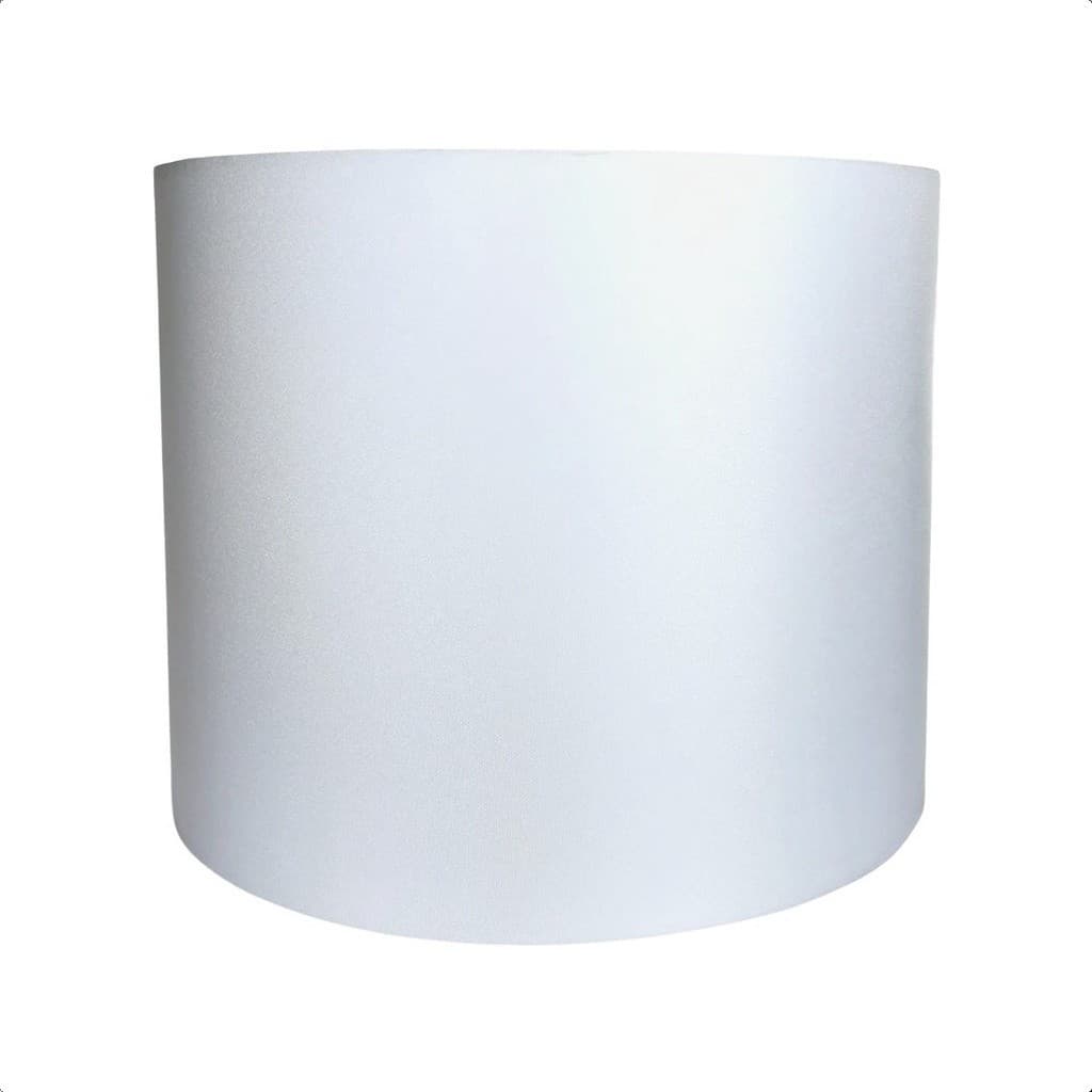 Kit 2 Cúpula P/ Abajur Luminária Tecido Algodão Cor Branco Medidas 25x25x20 Cm