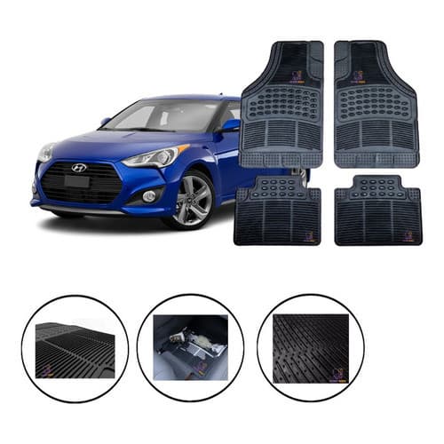 Jogo Tapete Carpete Borracha Hyundai Veloster 2011 A 2020