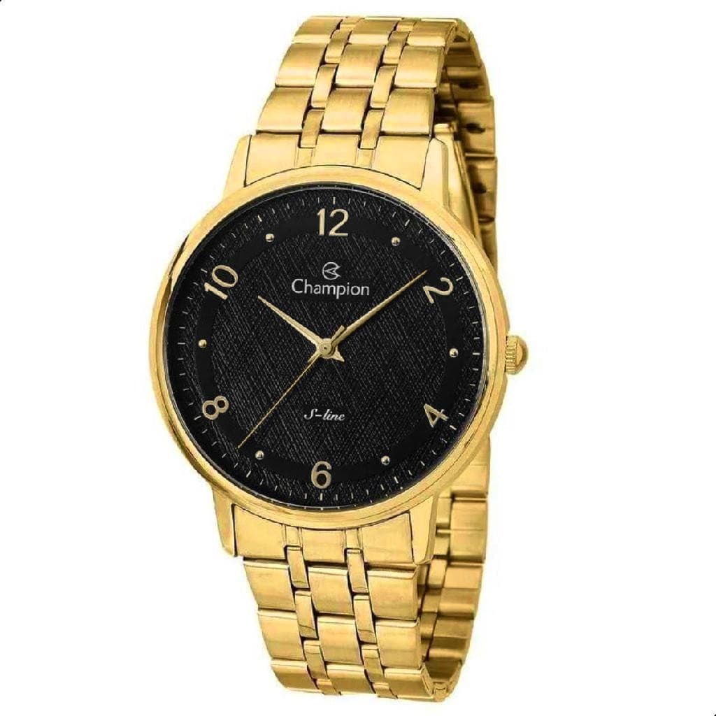 Relógio Masculino Champion Sport Fino Dourado Slim Original  CN21194U Relógio De Pulso Masculino
