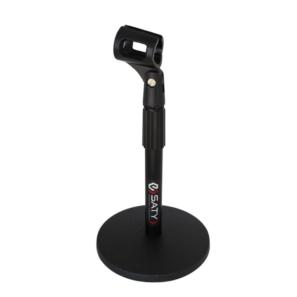 Suporte de microfone c/ cachimbo Pedestal de mesa Saty PMS05