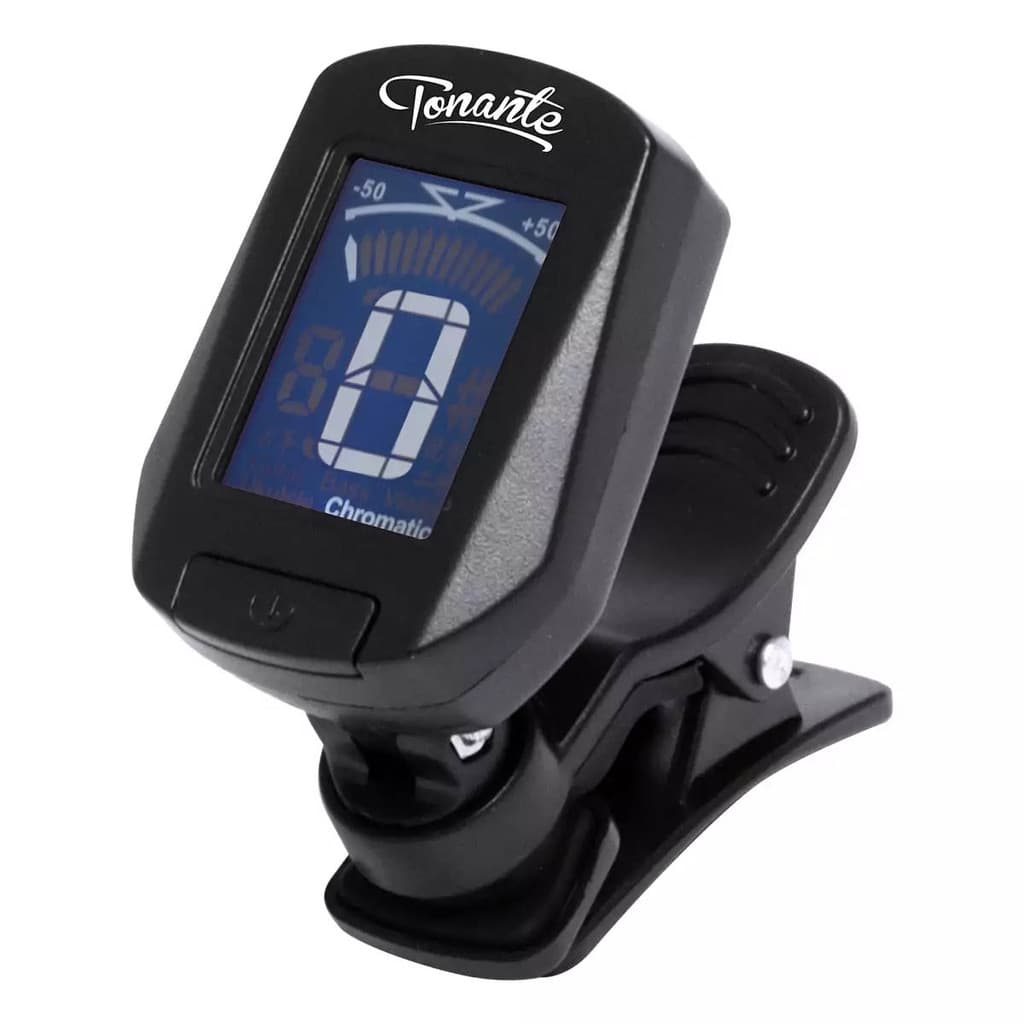 Afinador Digital Cromático Clip Violão Viola Guitarra Cavaco AF10 Preto