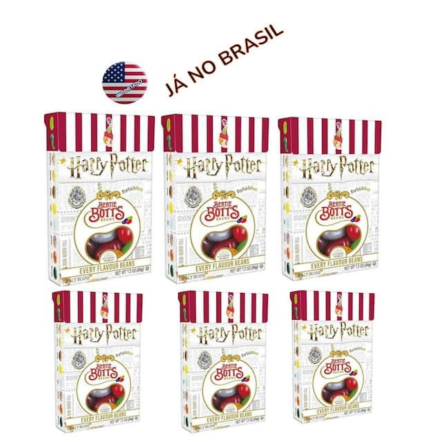 Kit 6 Unids Harry Potter Beans Feijões Sabores + Brinde