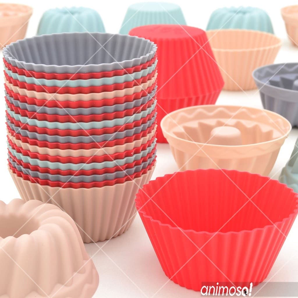 Forminha de Silicone Cupcake Mini Forma Silicone Doces Bolo Pudim
