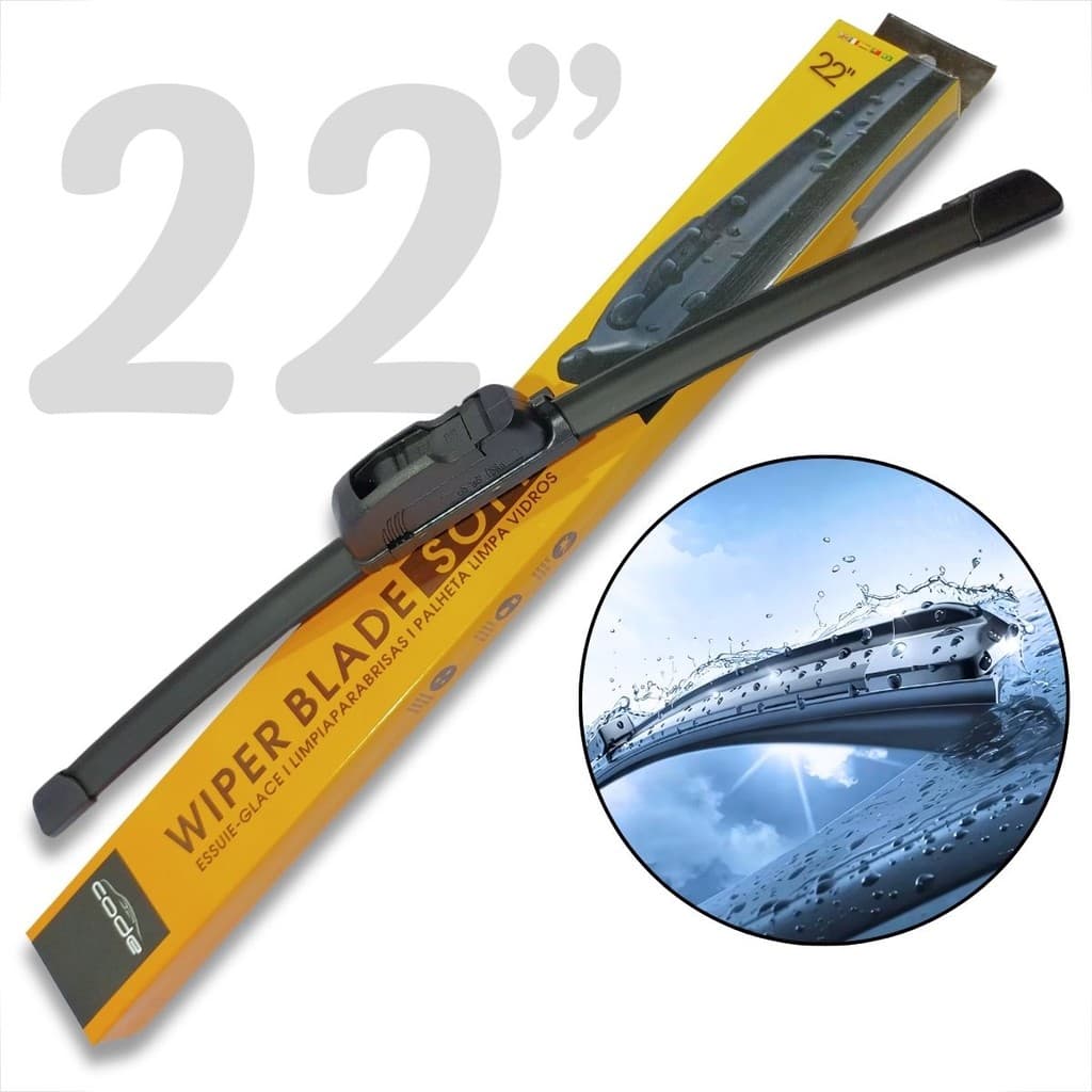 PALHETA AUTOMOTIVA SOFT GANCHO LIMPADOR DE PARA BRISA 22 POLEGADAS 56CM UNIVERSAL CHUVA PROTEÇÃO UNI