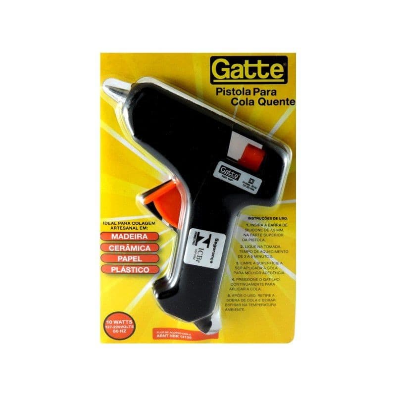 Pistola de Cola Quente Pequena 10W Bivolt Gatte TKS339J2J