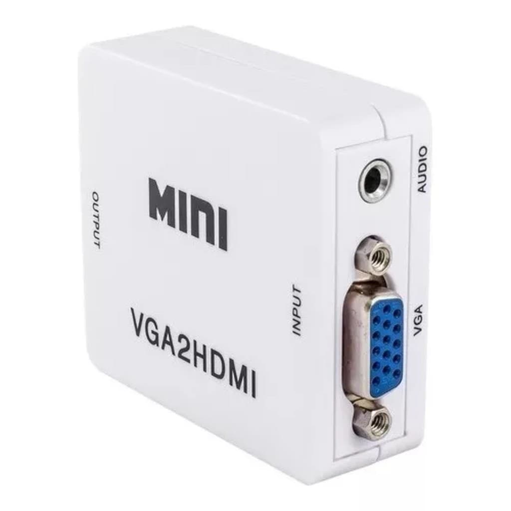 Mini Conversor Vga- 2hdmi Entrada Vga E Saida Hdmi