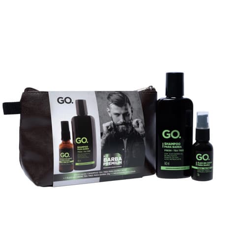 Kit Neces. Shampoo e Óleo Tea Tree, caspa, coceira, Go Man Virtual
