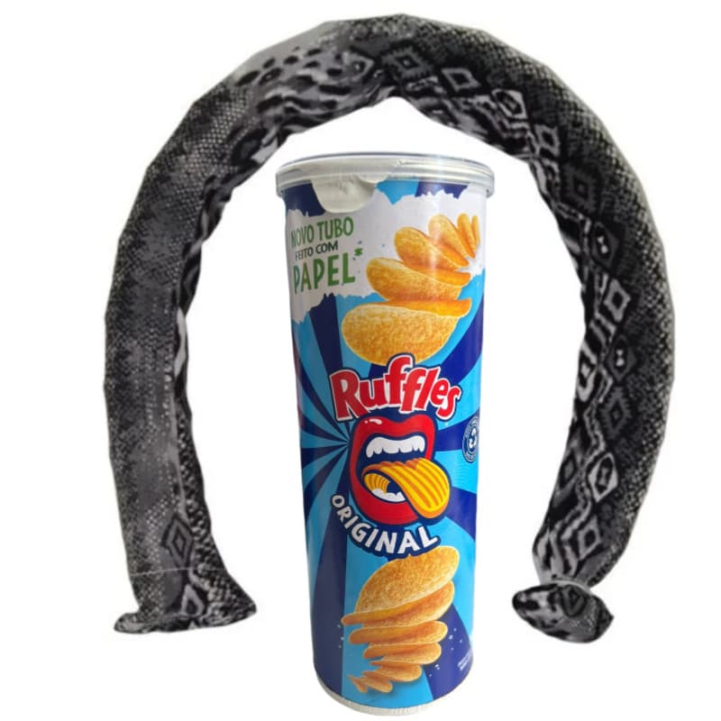 Lata Pode de Batatas Cobra que Pula R uff les
