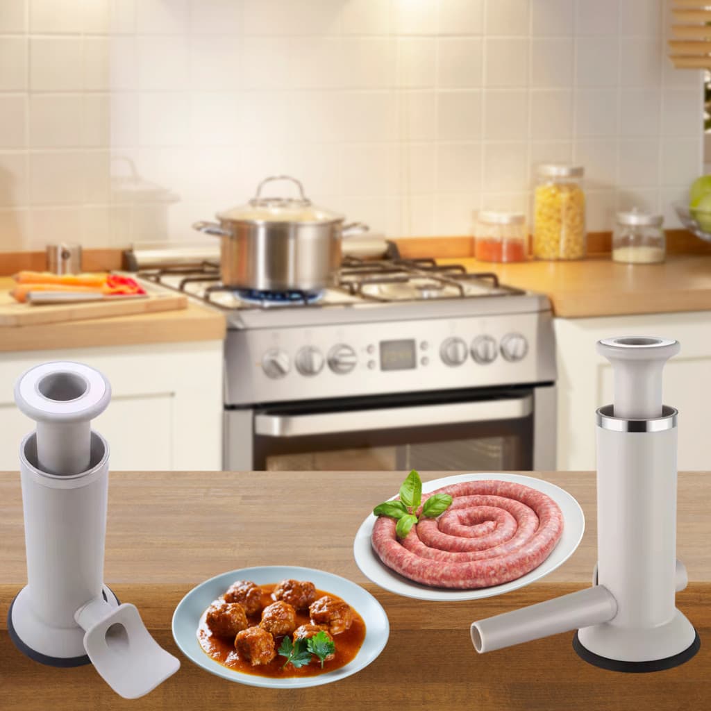 Máquina Manual Fazer Encher Linguiça Embutidos Produção Artesanal Ensacador Carne Injetor Compacta