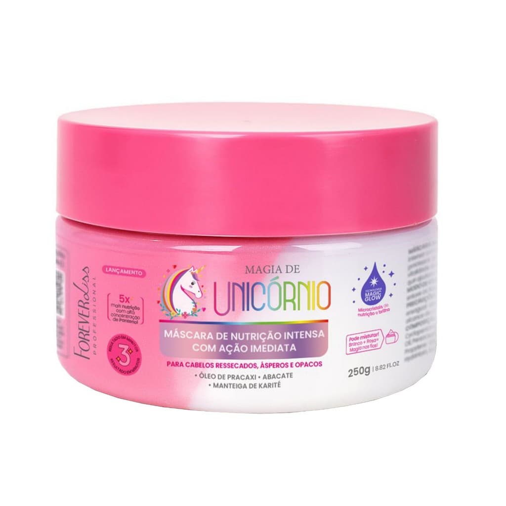 Máscara de Nutrição Intensa Magia de Unicórnio Forever Liss 250g
