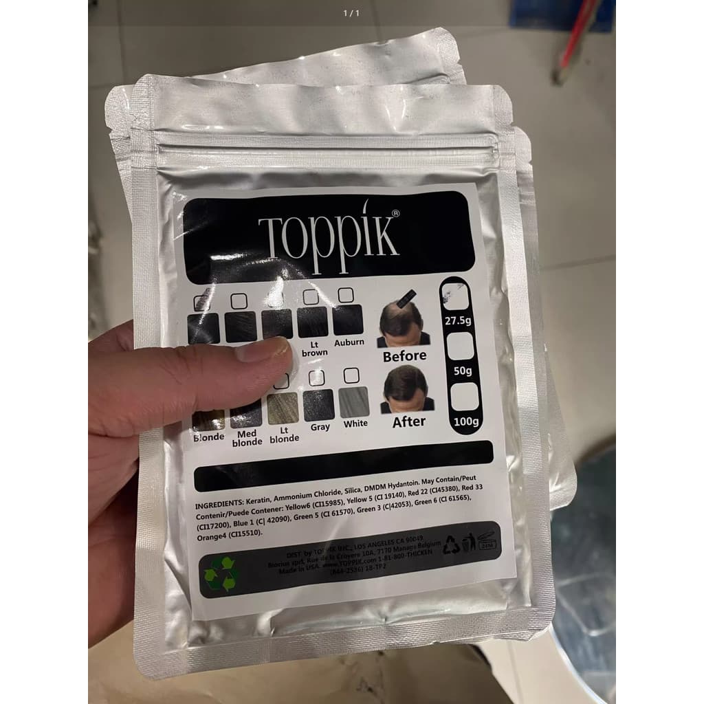 TOPIC Plumping Hair Fiber - obtém imediatamente o cabelo mais espesso, sem resíduos pegajosos
