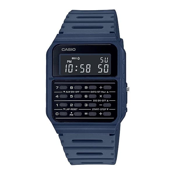 Relógio Casio Calculadora Vintage CA-53WF-2BDF Azul
