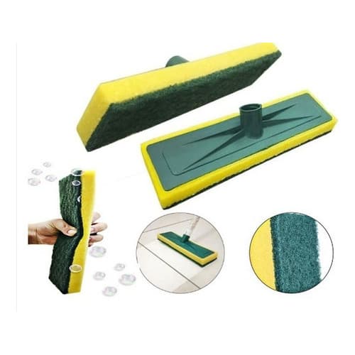 Kit 03 Refil Esponja Abrasivo Esfregão P Rodo Limpa Azulejo