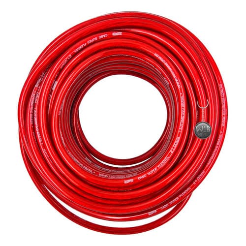 7mt Cabo Bateria Som Automotivo De Qualidade Technoise 21mm